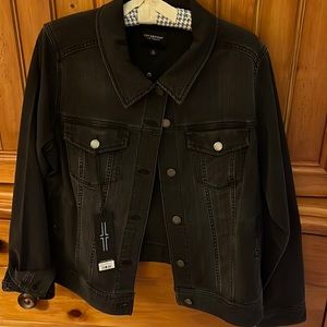 NWT Liverpool Los Angeles black denim jacket.
